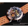 New Top Men's Watch Hollow Men's Automatic Mechanical Watch Casual Sports Belt Watch