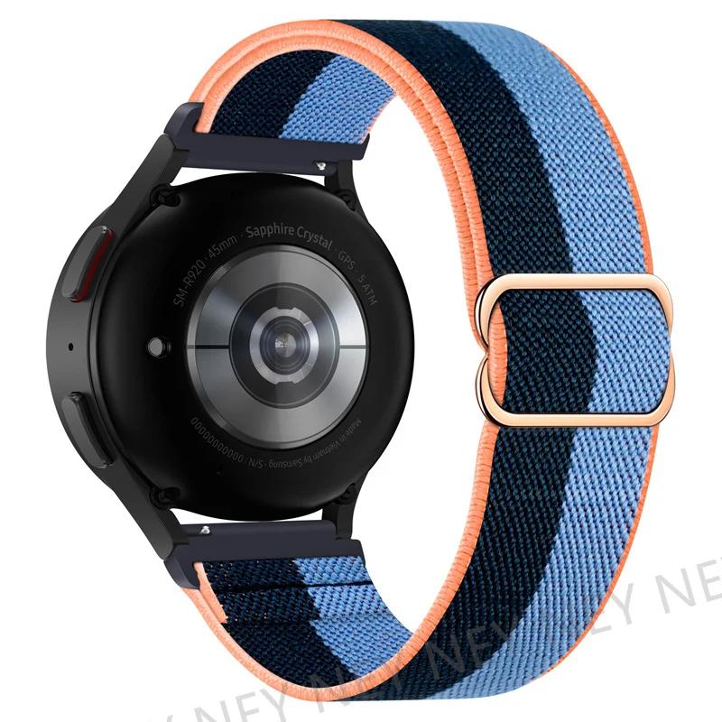 Elastic Shiny strap For Samsung Galaxy Watch 6/5/pro/3/4/classic/Active 2 20mm/22mm Bohemian Pride bracelet Huawei GT 3-2-e band