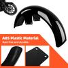 Aripă Față Neagră Motocicletă 19" 21" 23" Wrap Pentru Harley Touring Electra Street Glide Road King Ultra Custom Baggers