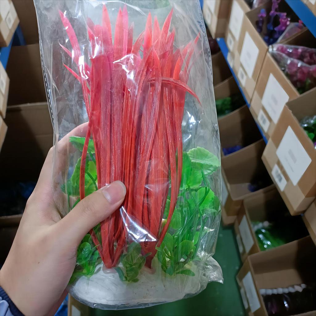 1 szt. Sztuczne Plastikowe Rośliny Wodne Rośliny do Akwarium Dekoracja Krajobrazu Tło do Zbiornika Rybnego Sztuczne Rośliny Wodne