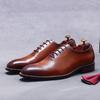 Pánské módní ručně šité boty Oxford z pravé kůže, laserově vyřezávané, společenské, na párty, italské, formální, rozsah velikostí 37-46, nové
