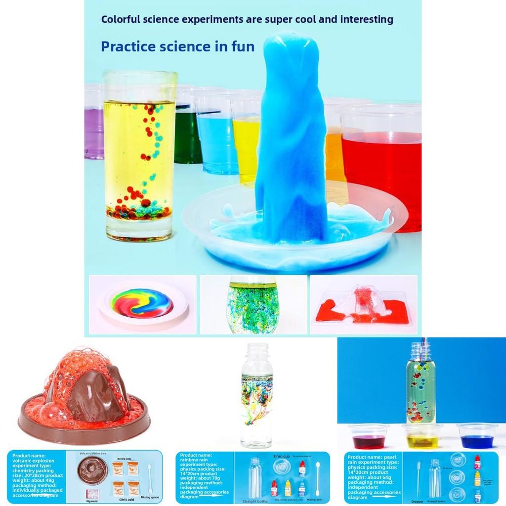 Kids Science Lab Materials Pack With Simulated Colorful Pearls And Milk Animation For Creativity And Learning