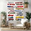 Peterbilt Heavy Trucks Custom Your Name Wall Decor Tapestry Art For Pet Memorial Birthdaywedding Party Backdrop Family Gift