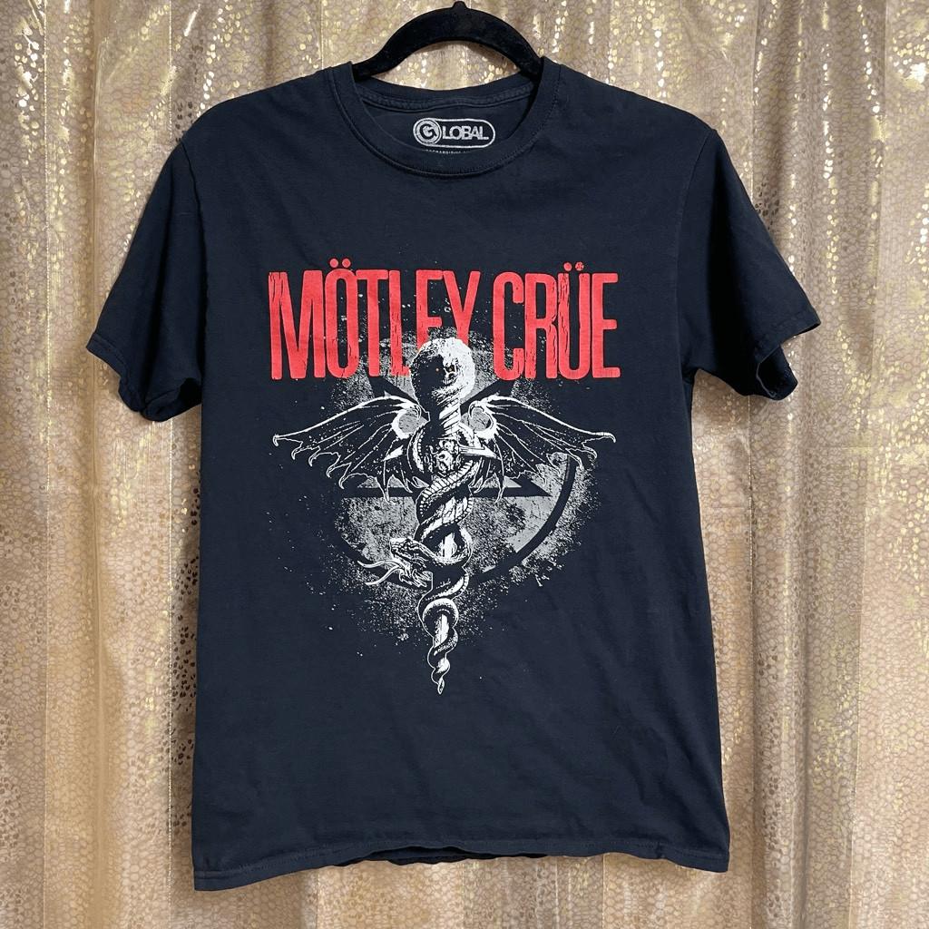 Motley Crue Black Red Dr Feelgood 80s Band T-Shirt, Small Unisex T-Shirt