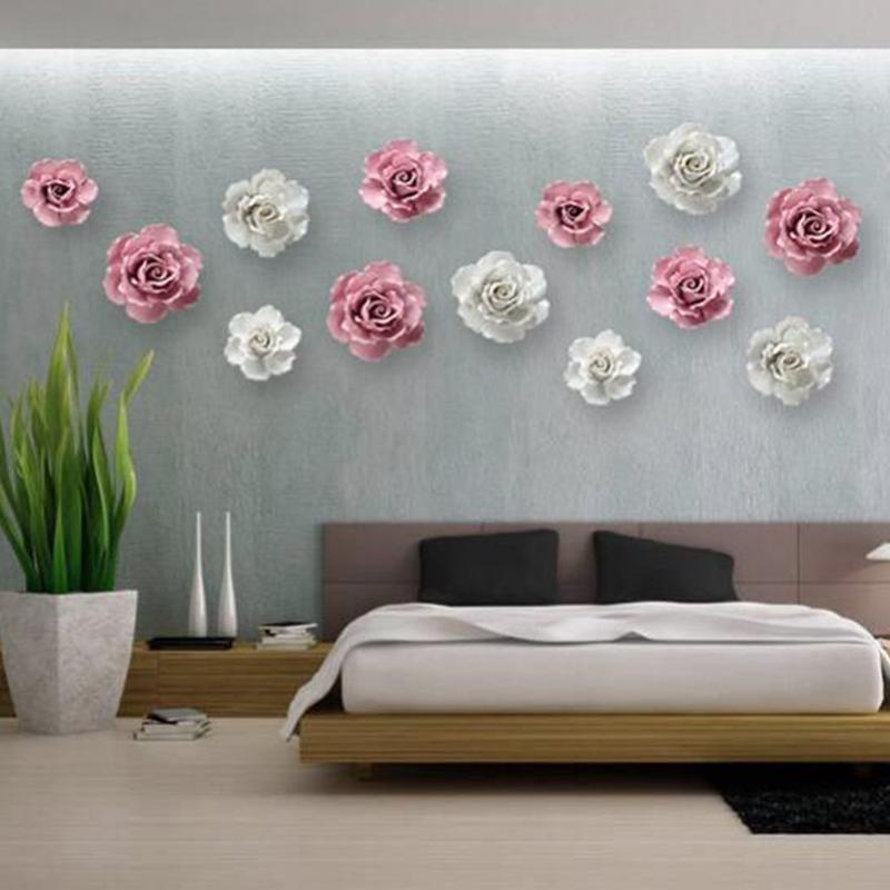 Artificial Flower Ceramic Handmade Fake Flower Art Floral Home Decor Wedding Party Prop Festivity Occasion Valentine's Day Props