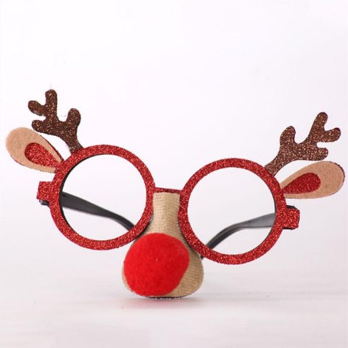 

Рождественские украшения, забавные очки, очки с красным носом, лось, очки, рождественские украшения, детский подарок красный