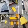 Car Access Ramp Triangle Pad Speed Reducer Durable Threshold for Automobile Motorcycle Heavy Wheelchair Duty Rubber Wheel 9CM
