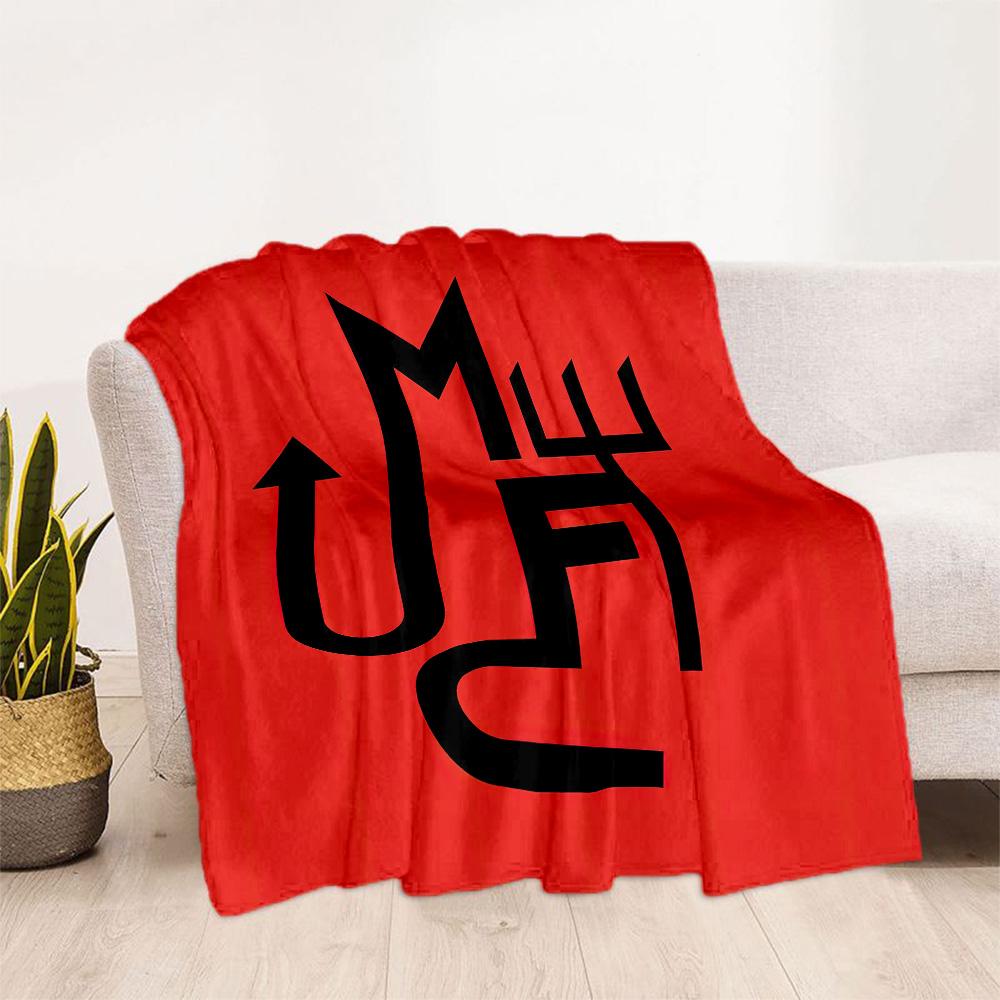 Manchester Blanket Soft Cozy Great For Livingroom Sofa Office Chair For All Seasons Digital Print Gift For Travel Home Birthdays