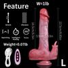 Heated Realistic Dildo Vibrator with Tongue Licking&Thrusting,Remote-Controlled Silicone Sex Toy for G-Spot Stimulation,1200mAh Rechargeable
