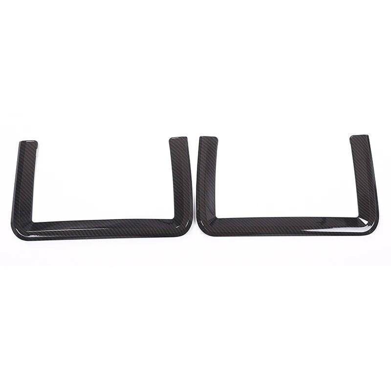 Carbon Fiber Car Zadní řada opěradla Síťové kryty rámu Obložení pro Land Rover Discovery Sport Range Rover Evoque Sportovní příslušenství