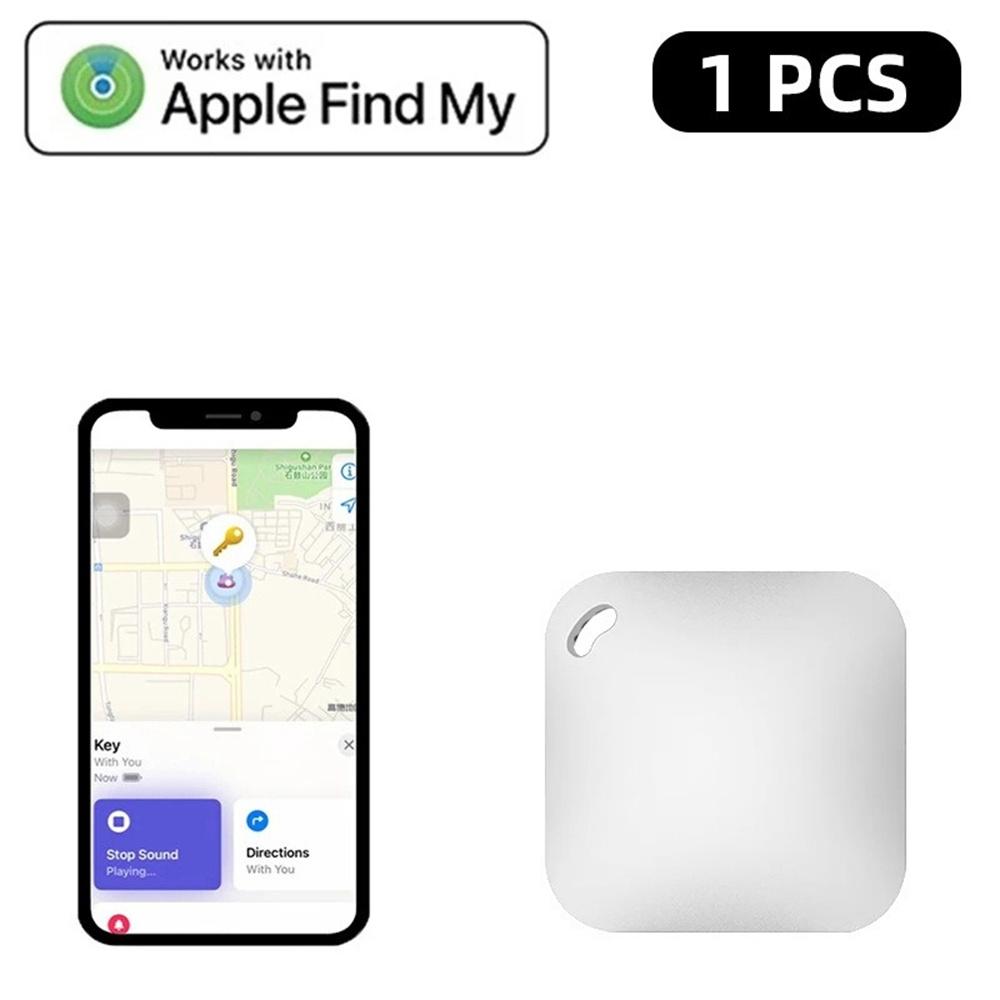 

Умный Bluetooth GPS-трекер, работающий с приложением Apple Find My APP, устройство напоминания об отсутствии тега, сертифицированное MFI, локатор ключей от машины, домашних животных и детей белый
