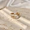 Vintage White Enamel Metal Irregular Shape Geometric Open Adjustable Ring for Women Girl Jewelry Birthday Gifts Anillo Hombre