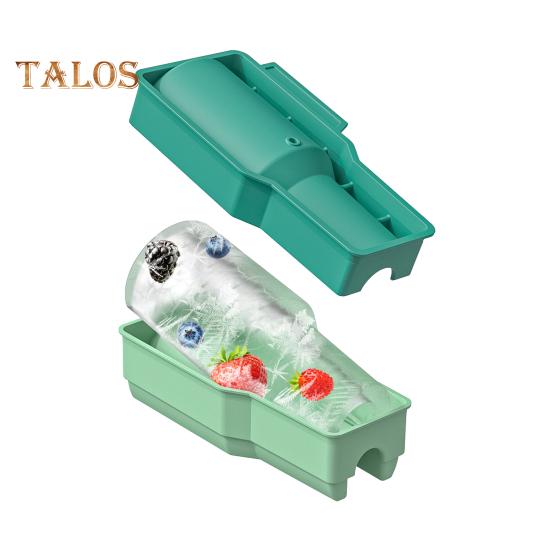 

Силиконовый лоток для кубиков льда для стакана 20-40 унций, полая цилиндрическая форма для льда с крышкой, не содержащая бисфенол-А, многоразовый генератор кубиков льда для чашки H2.0 D