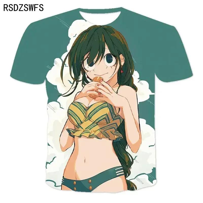 My Hero Academia Boku No Hero Academia 3D-Druck T-Shirt Herren Damen Kinder Anime Streetwear Kurzarm Junge Mädchen Kinder Tops T-Shirt