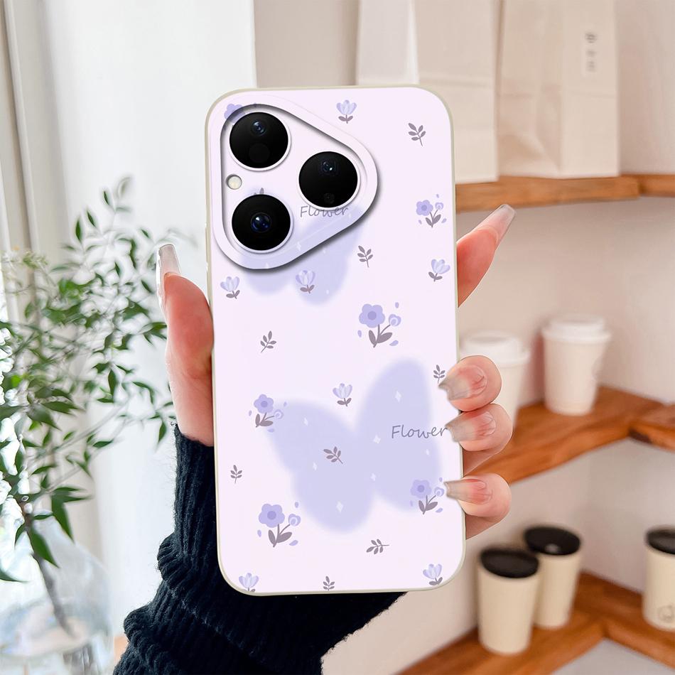 For Huawei Pura 80 Pro Plus Ultra 5G Phone Case Simple Design Cute Shell For Huawei Pura80 Full Protection Shockproof Soft Funda