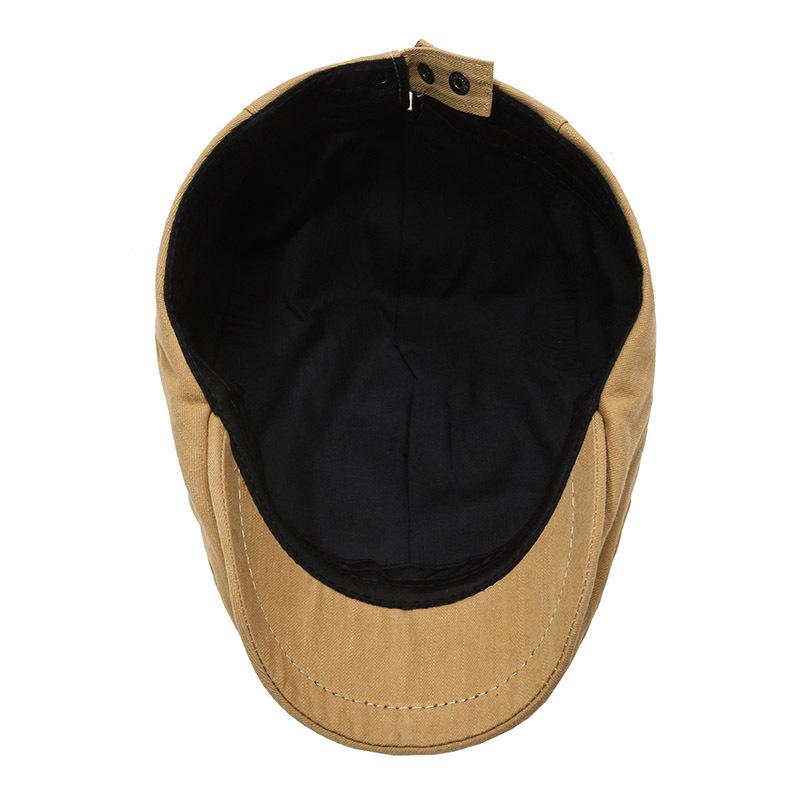 Britský styl Newsboy Cap Pánské Jednobarevné Peaked Cap Forward Cap Outdoor Baret Plochá Cap Driver Ivy Hat Gatsby Painters Klobouky