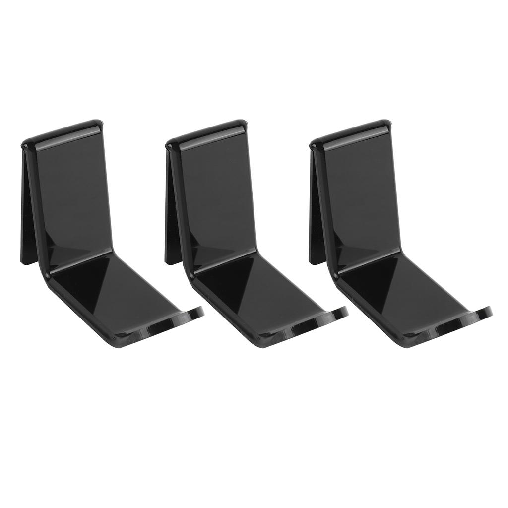 3 Stück Wandhalterung Gamecontroller Halter Ständer Acryl Unter dem Schreibtisch Desktop Spielekonsolenhalter Schwarz