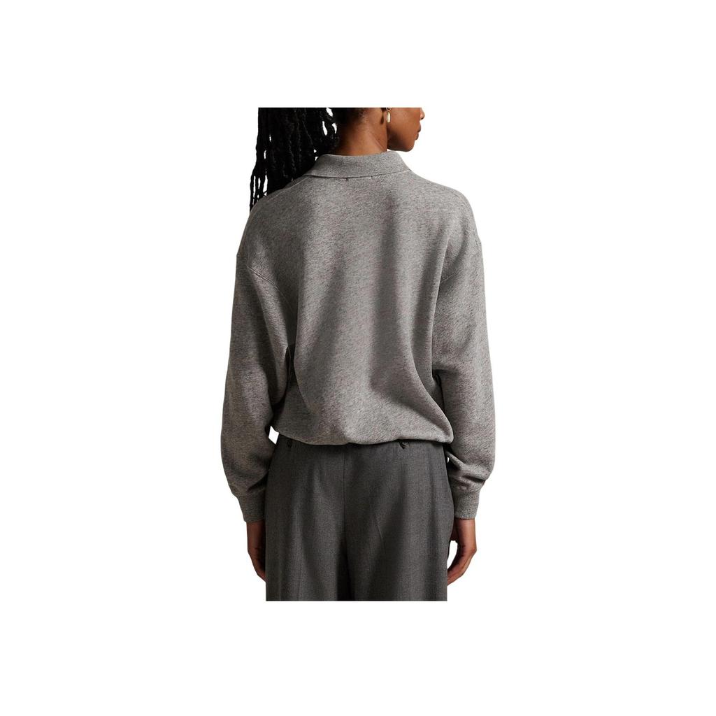 Polo Ralph Lauren Fleece Pullover Long Sleeve Polo Shirt Women tops 211947966-501