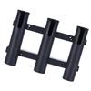 Wall Mounted Fishing Rod Holder Bracket 3 Rods Tube Plastic Boat Fishing Rod Racks Black Fishing Rod Holder