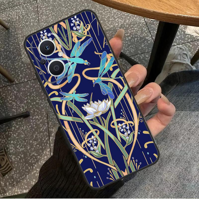 

Рисунок Стрекоза Для OPPO Reno 10 11 12 13 14 Pro 7 8 Lite 8T 11F 12F 13F 14F OPPO Find X8 X9 X5 X6 Pro Чехол OPPO Reno10 Pro