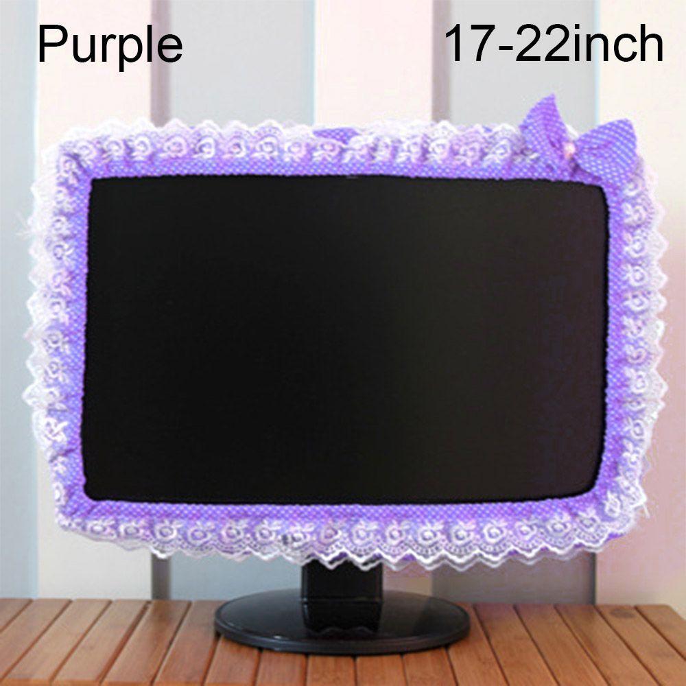 

Компьютерный орнамент, чехол для рамки компьютера, чехол для экрана, пылезащитный чехол для украшения дома, пылезащитный чехол для монитора Purple 17-22inch
