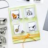 Transparent Silicone Dog Stamps for DIY Journaling - March 2025 Series (Model 7402)