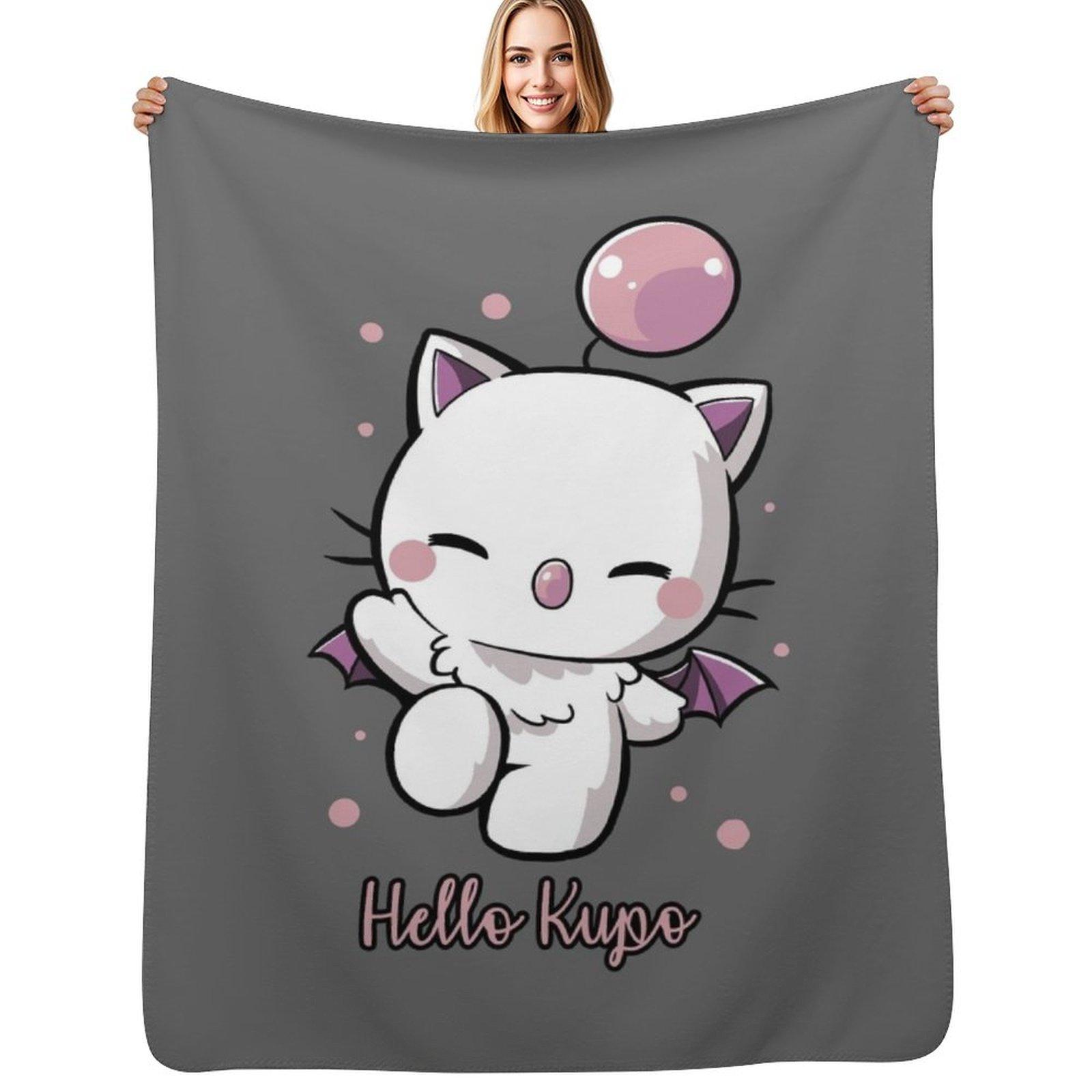 Hello Kupo Throw Blanket Outdoor Soft Blanket for Picnic Beach Camping Size: 75*100cm, Weight: 230 GSM