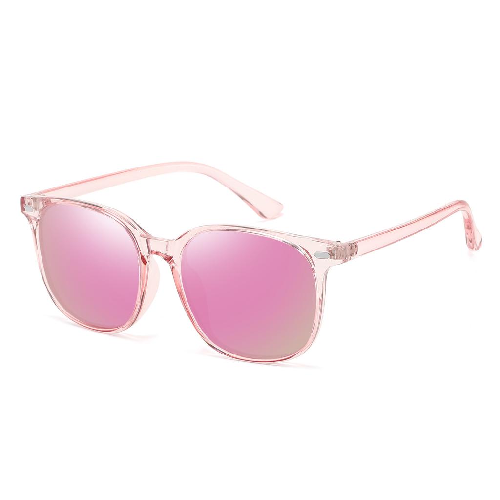 New polarized sunglasses, European and American retro fashion sunglasses, men's and women's colorful outdoor two-color rice nail glasses
