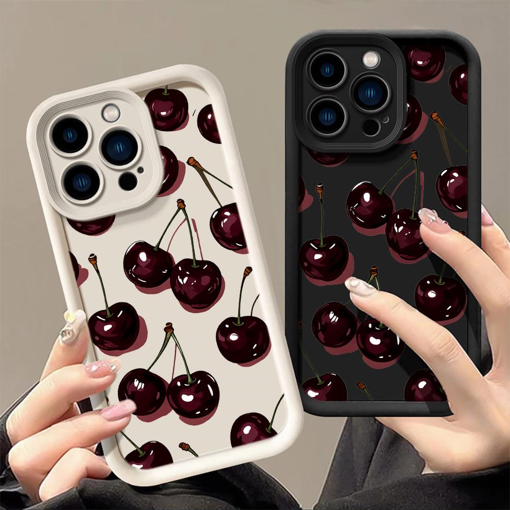 Luxe Donker Kersenhout Voor iPhone 16 15 14 7 8 Plus XS XR X Telefoonhoesje Voor iPhone 17 16 15 14 13 12 11 Pro Max Schokbestendige Hoesjes