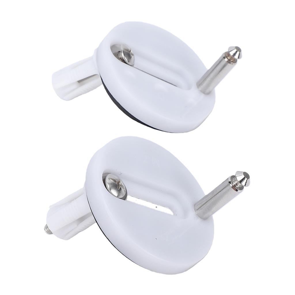 2 Pcs Toilet Seat Hinge Fixings Stainless Steel Toilet Seat Hinge Bolts Screws Kit Maintenance Accessories