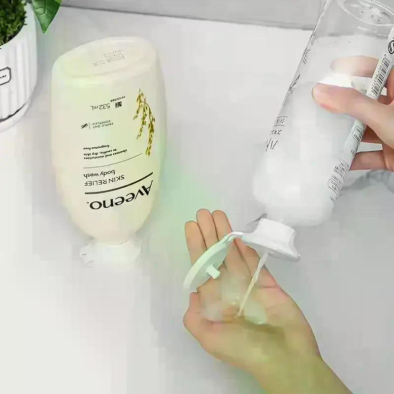 3pcs Inverted Bathroom Shower Gel Shampoo Leakproof Kitchen Spice Bottle Plastic Cup Lid Wholesale Leakproof Bottle Cap