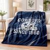 Dallas Cowboys bedruckte Flanelldecke Warmer Komfort Bettüberwurf für die Innendekoration zu Hause