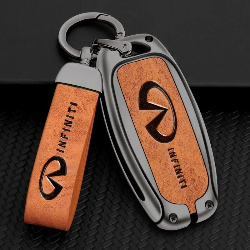 Zinklegierung Auto-Fernschlüssel Vollabdeckung Hülle Schlüsselanhänger Für Infiniti Q50 Q60 Q70 QX50 QX60 QX70 G25 EX FX JX35 FX25 FX35 EX35 FX37 JX35