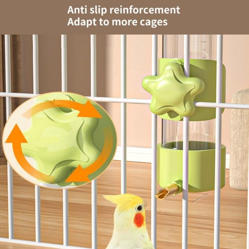 200ml Bird Water Feeder Detachable Automatic Drinking Bottle Hanging Parrot Water Dispenser  Dog