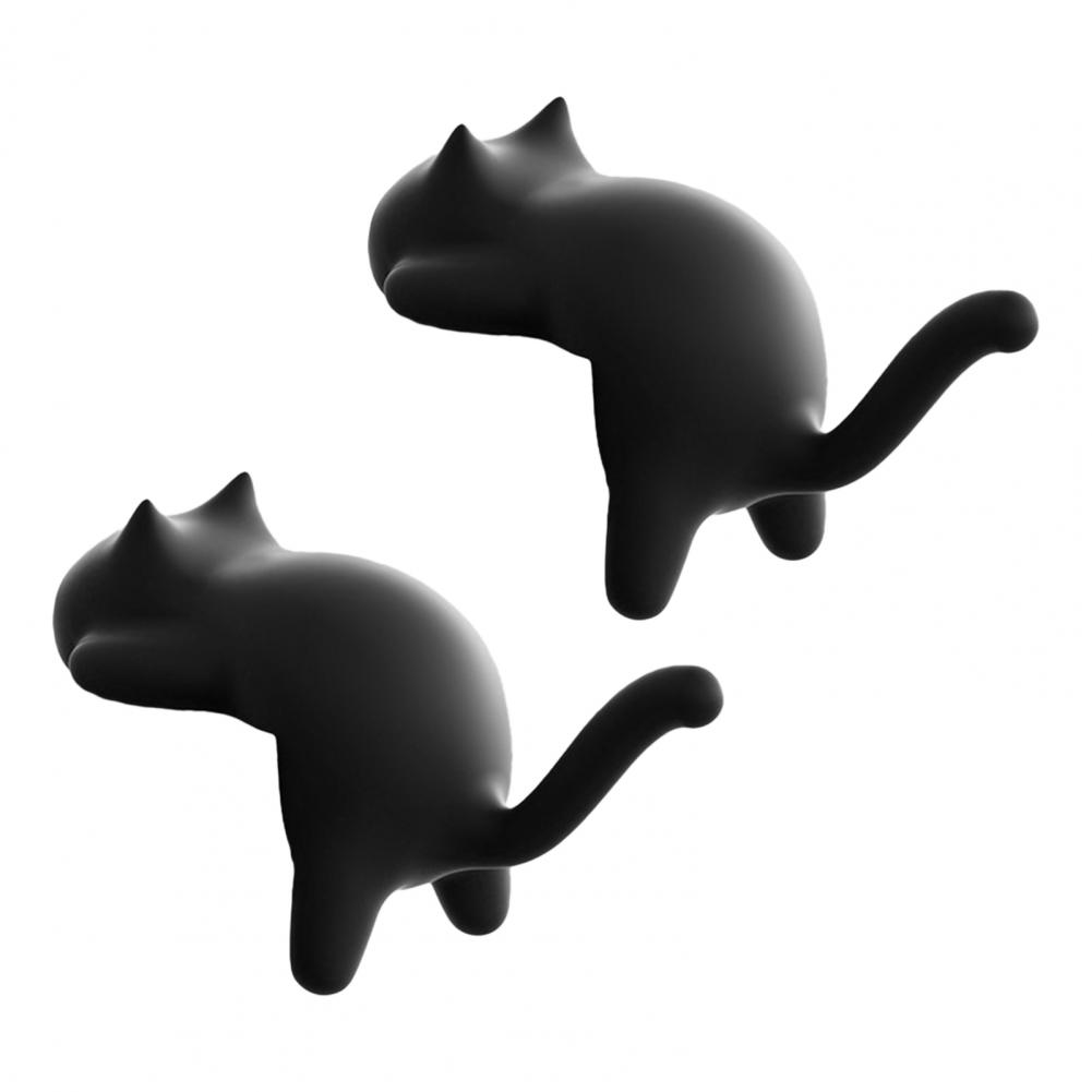 Desk Accessory Hook Space-saving Desk Hook Cute Cat Desk Edge Hooks No-drill Table Hanger for Bags Headphones Desktop Organizer