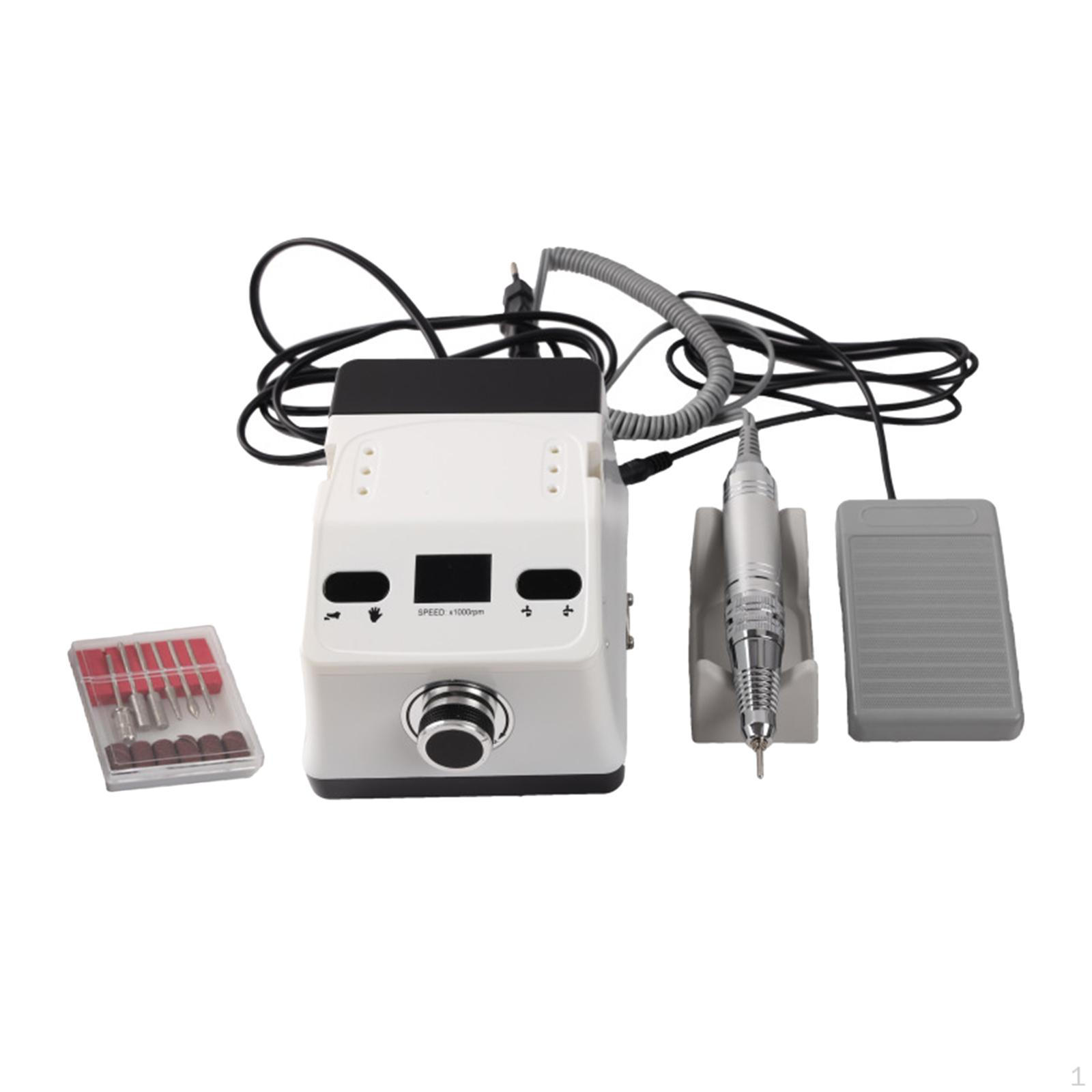 

Электрическая дрель для ногтей Тихая пилка для ногтей для гравировки Шлифовки Сверления белая белый