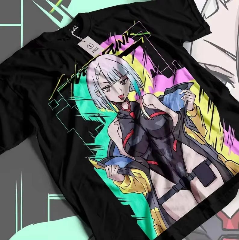 Cyberpunk Flame‑Graphic Japanese‑Style Unisex Versatile Summer Streetwear Short‑Sleeve Women And Men T-shirts