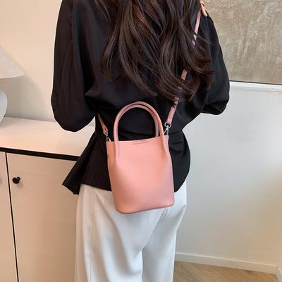 Bucket Bag 2025 New Women's Summer Simple and Versatile Texture Fashion Portable Shoulder Messenger Bag Bag
