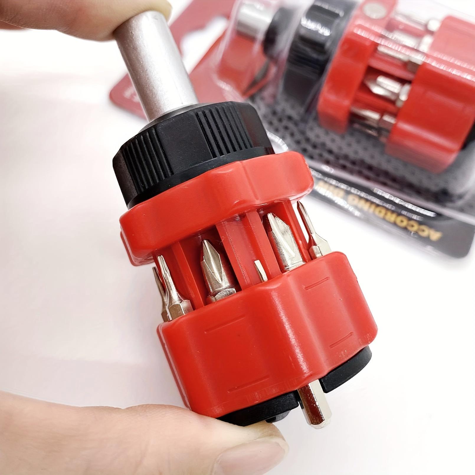 

Набор мини-отверток 13 в 1 — портативный и компактный для ремонта дома и автомобиля, включает в себя плоские, шестигранные, крестовые, квадратные и крестовые отвертки