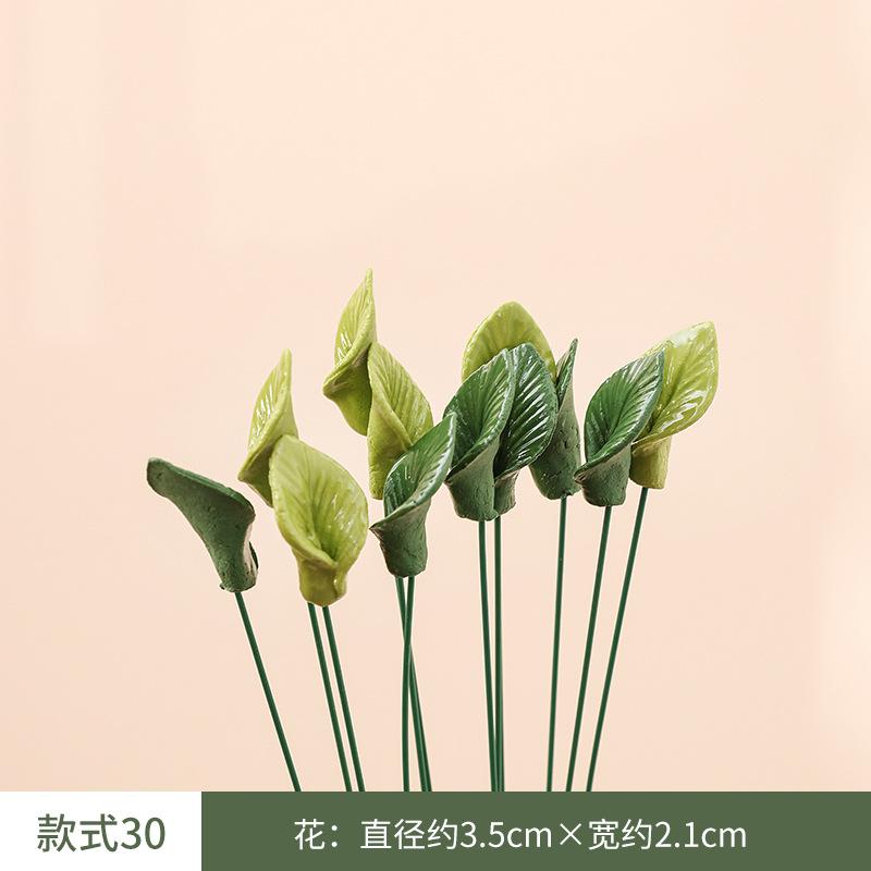 10 Pezzi Fiori Artificiali in Ceramica Fatti a Mano ad Alta Temperatura, Fiori della Vita Eterna, Decorazioni, Regali Unici e Creativi per la Casa