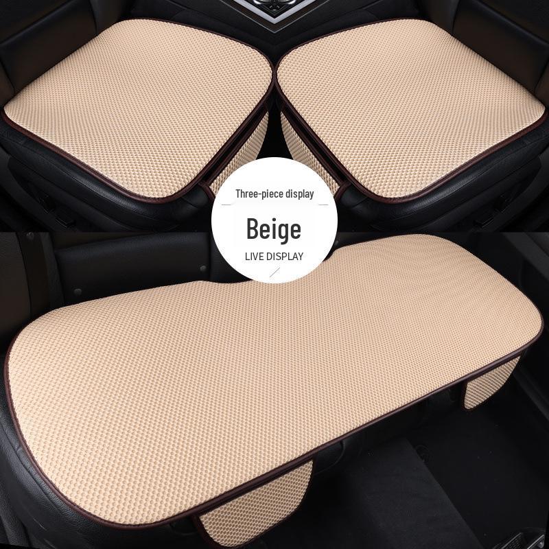 Ice Silk Summer Car Seat Cushion Set - Non-slip, Breathable, Universal for All Seasons