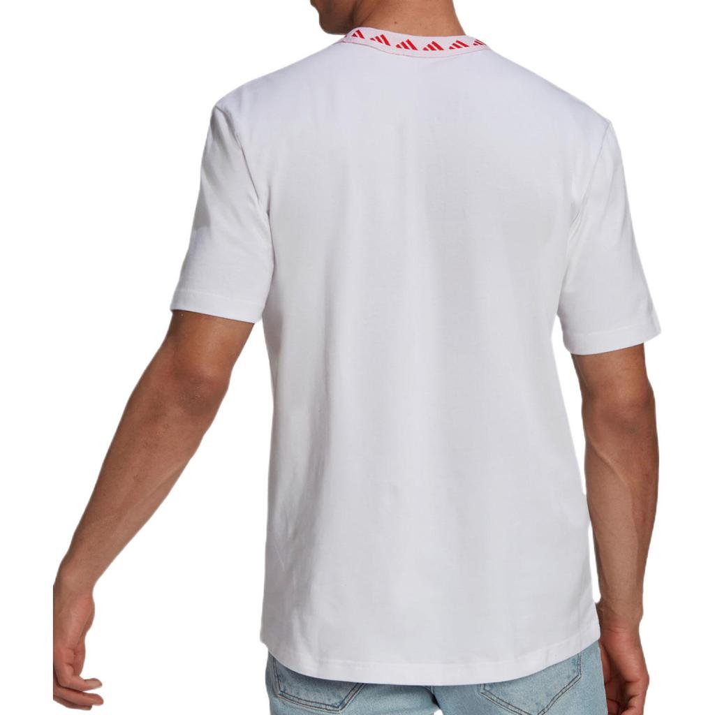 Adidas Bayern Round Neck Pullover Sports Short Sleeve T-Shirt Men Tops White GR0691