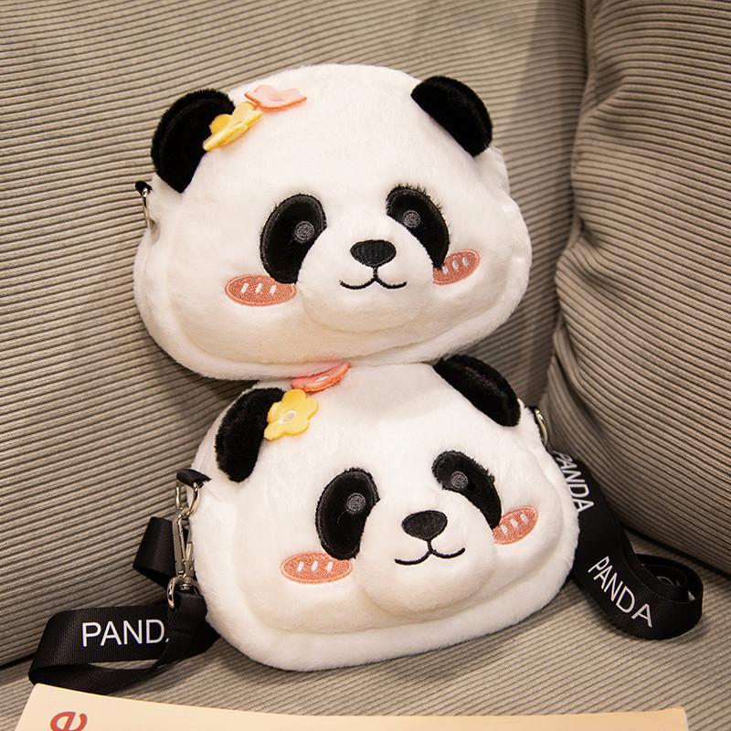 Plush Delightful Panda Mini Backpack For Girls Cozy Crossbody Bag Children For