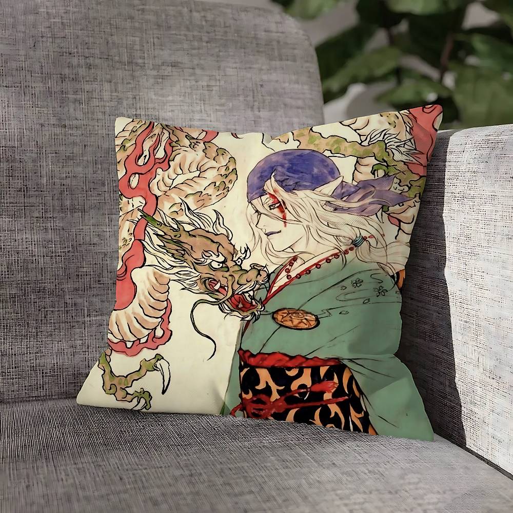 Medicine Seller M-Mononoke Throw Pillow Case For 55x55cm 30x30cm 50x50cm 45x45cm 40x40cm Square Chair Pillowcase Case