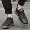 Leather Casual Outdoor Sneakers Men 2025 Flat Designer Soft-sole Board Shoes Comfy Antiskid Genuine Leather Oxford Shoes