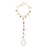 Bracelet High Saturation Dripping Glaze Blue White Eye Shape One-Piece Ring Integrated Design Bracelet Turkish Eye Symbol Bracelet