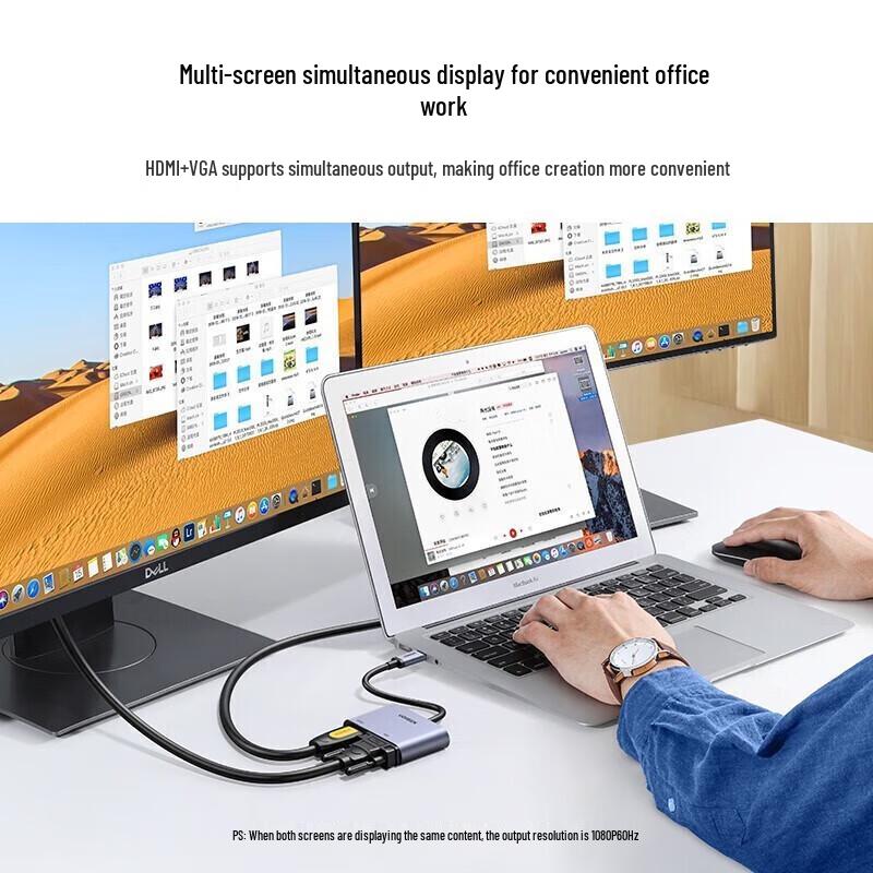 Ugreen USB-C Multiport Adapter for MacBook with HDMI VGA PD