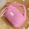 Candy Colored Nylon Cosmetic Case Spacious Storage Bag Travel Toiletry Pouch With Zippers Closure For Ladies Teens