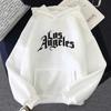 Women's Los Angeles Print Hip Hop Sweatshirt - Loose Fit, High Quality, Casual Hoodie for Spring and Autumn