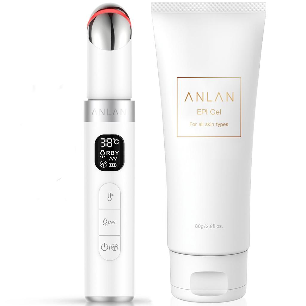 Magazine ANLAN Eye Care Facial Beauty Device with Heat 3 Light 6 Functions in Mouth LCD Rechargeable [TV & Feature] EMS, 45°C Treatment, Treatments,